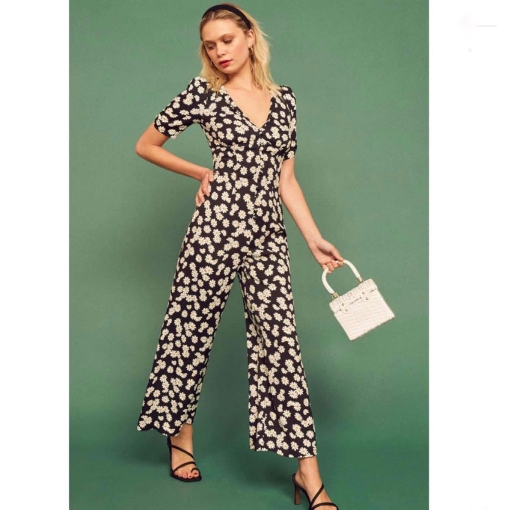Reformation Marlena daisy jumpsuit